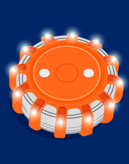 Une signalisation de chantier par balise magnétique à led