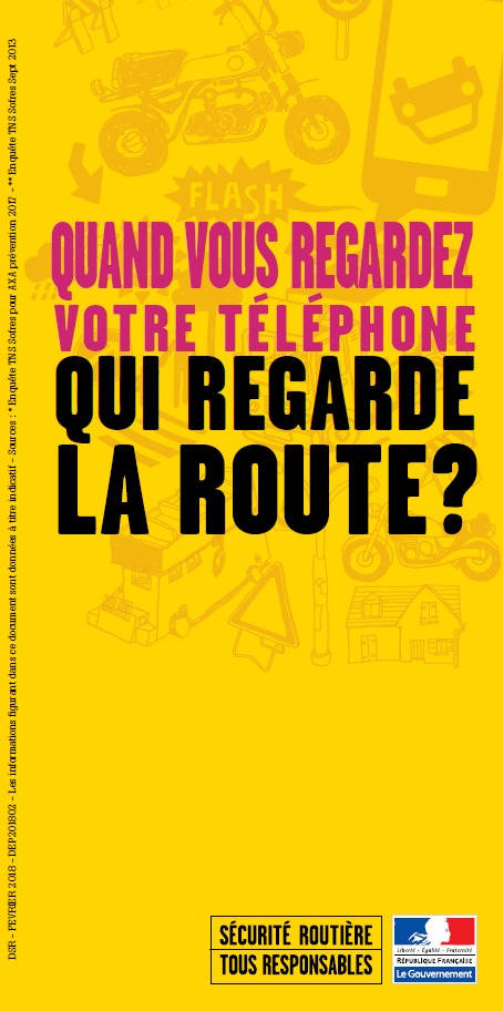 couverture votre telephone regarde la route